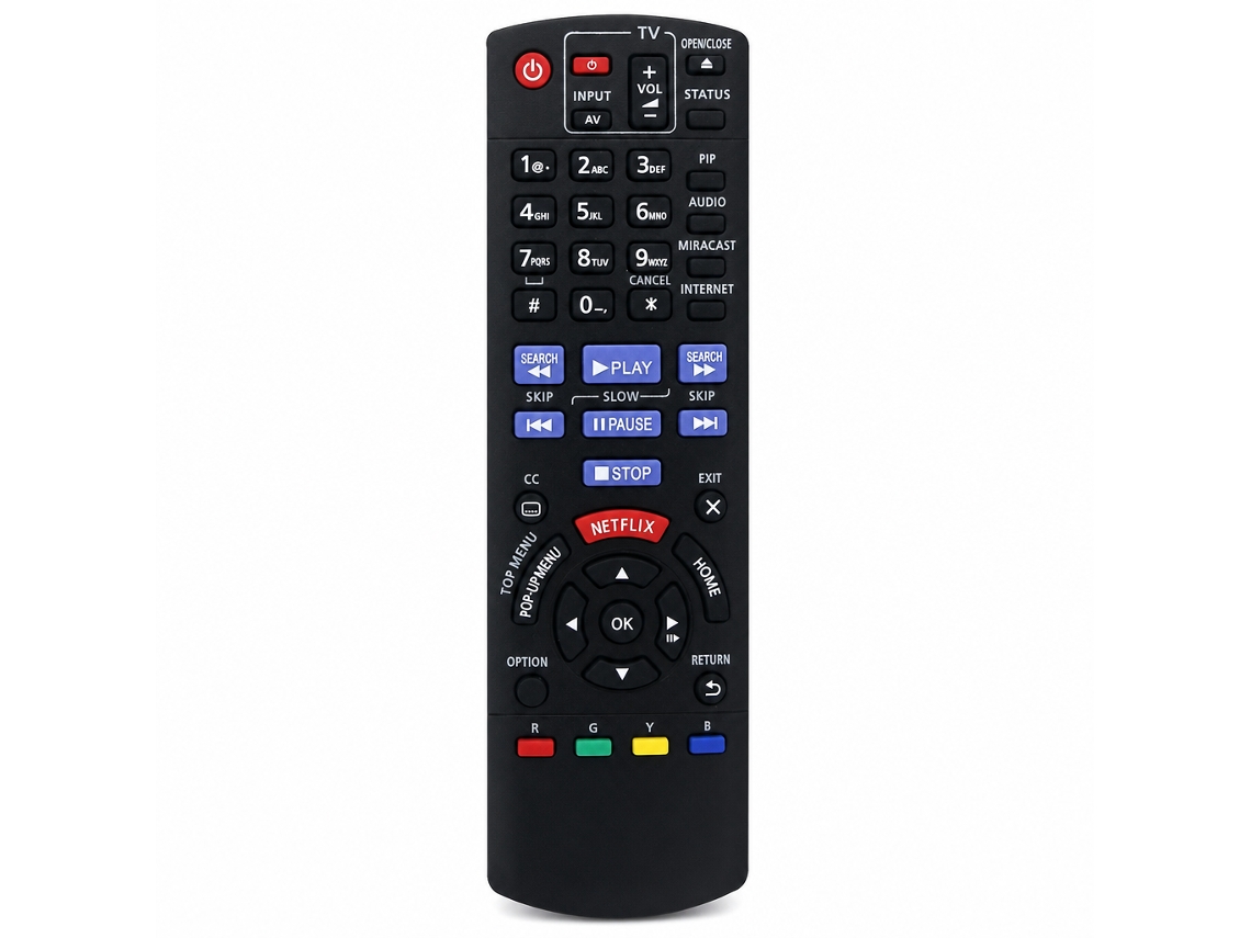 Comando À Distância De Substituição Compatível Com Tv E Dvd Panasonic N2qayb000953_dae