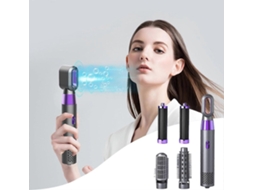Secador De Cabelo Elétrico 5 Em 1, Com Aquecimento, Pente, Escova Modeladora E Secador Para Cabelos Molhados E Secos, Ideal Para Alisar E Cachear.