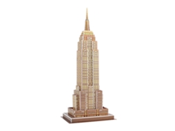 Quebra-cabeça 3d De Papelão Do Empire State Building - 37 Peças, 16x12x38 Cm, Material De Papelão