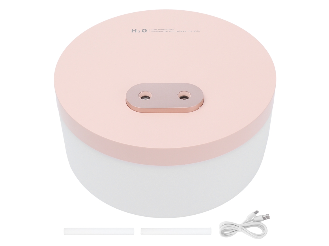 Difusor umidificador USB de 1000ml, silencioso, rosa LAXISCREED