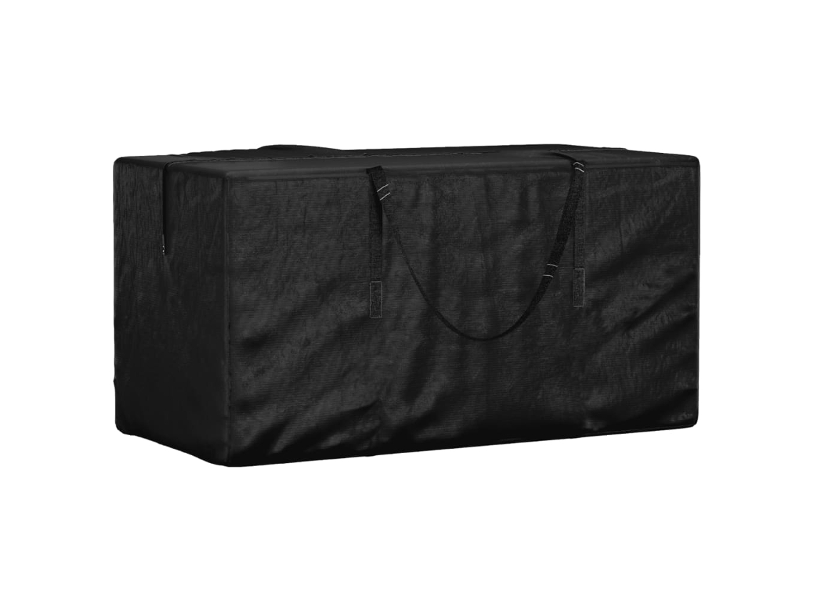 Vidaxl Saco Arrumação P/ Almofadões Jardim 150x75x75 Polietileno Preto