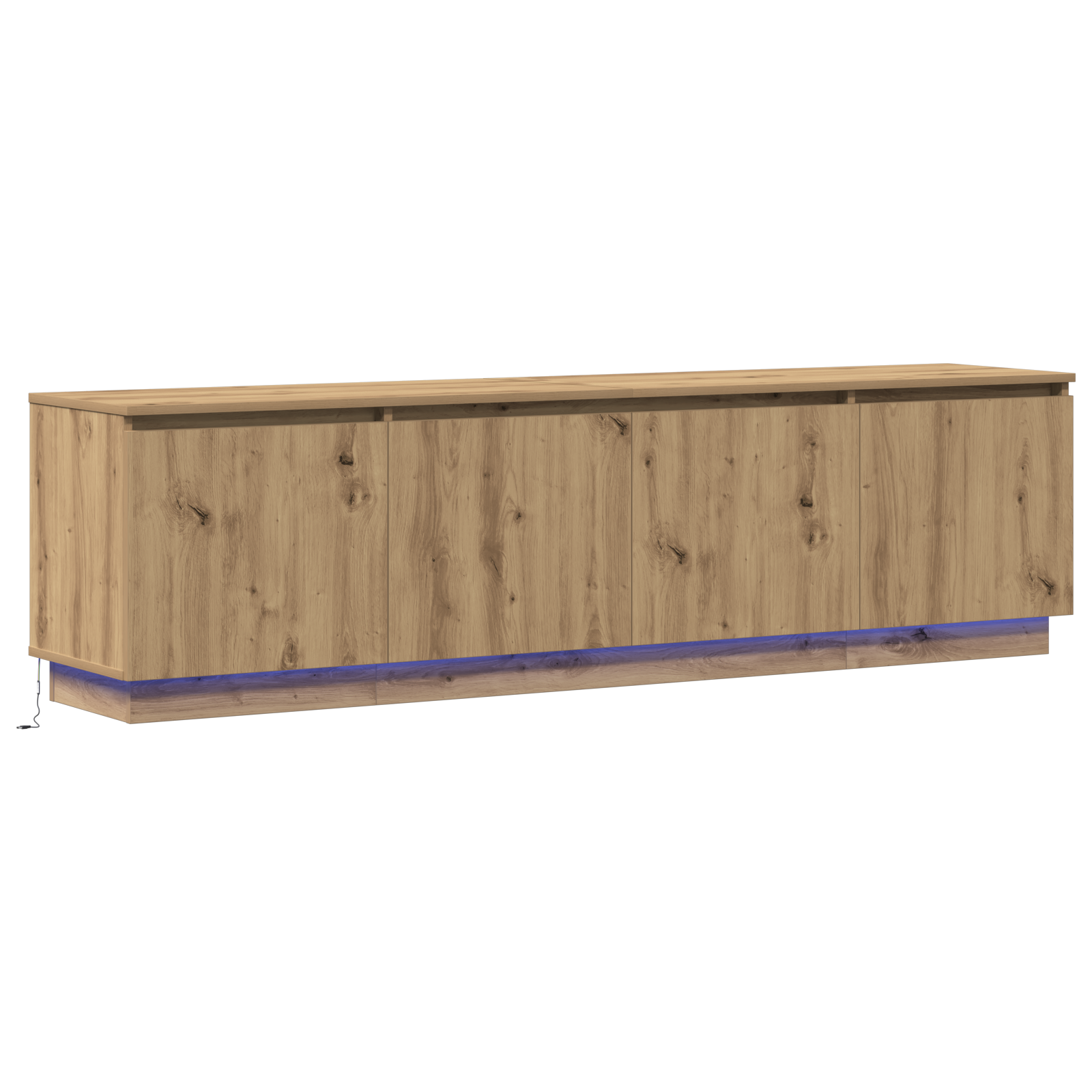Conjunto 1 Suporte Para Tv Vidaxl Castanho Derivados De Madeira (180 X 38 X 49 Cm)