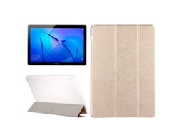 Capa‑flip Horizontal De Couro Textura De Seda Halinuia Com Suporte Dobrável Para Huawei Mediapad T3 10 9,6 Polegadas