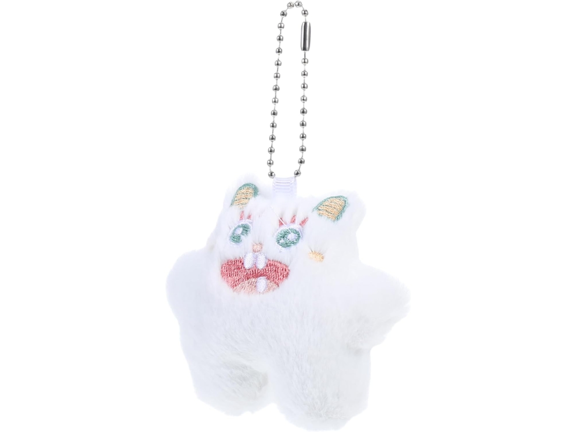 Chaveiro Com Pingente Feito À Mão Para Bag, Cute Enfeite De Pelúcia Para Mochila E