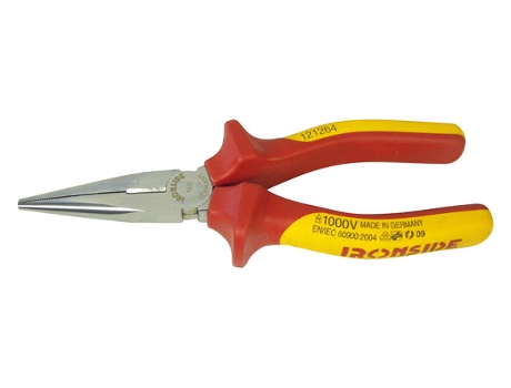 Alicate Boca Semi Redonda Con Cortante 1000 V IRONSIDE