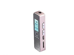 Gravador Digital, Mp3 Player Mini / Claro E Sem Ruído / Display Digital / Armazenamento Automático Yizhood (rosa Ouro)