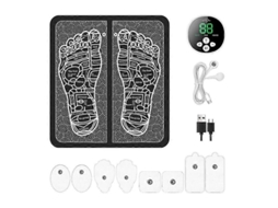 Novo Tapete De Massagem Para Os Pés Ems Inteligente Recarregável Via Usb, Terapia Pulso Pés, Massa Geador Com Microcor