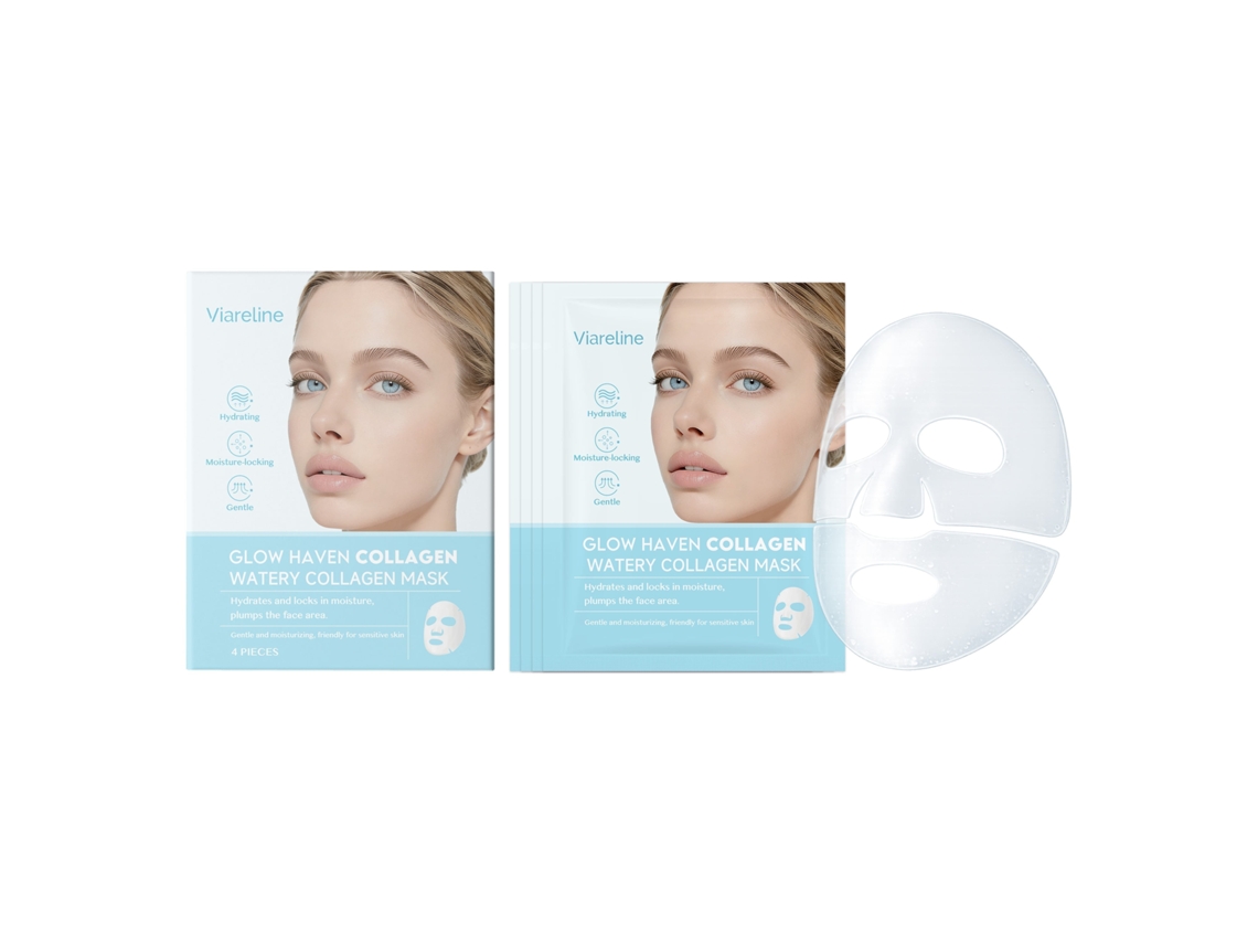 Máscara Facial com Colágeno Hidratante da LAXISCREED para uma Pele Mais Suave e Rejuvenescida