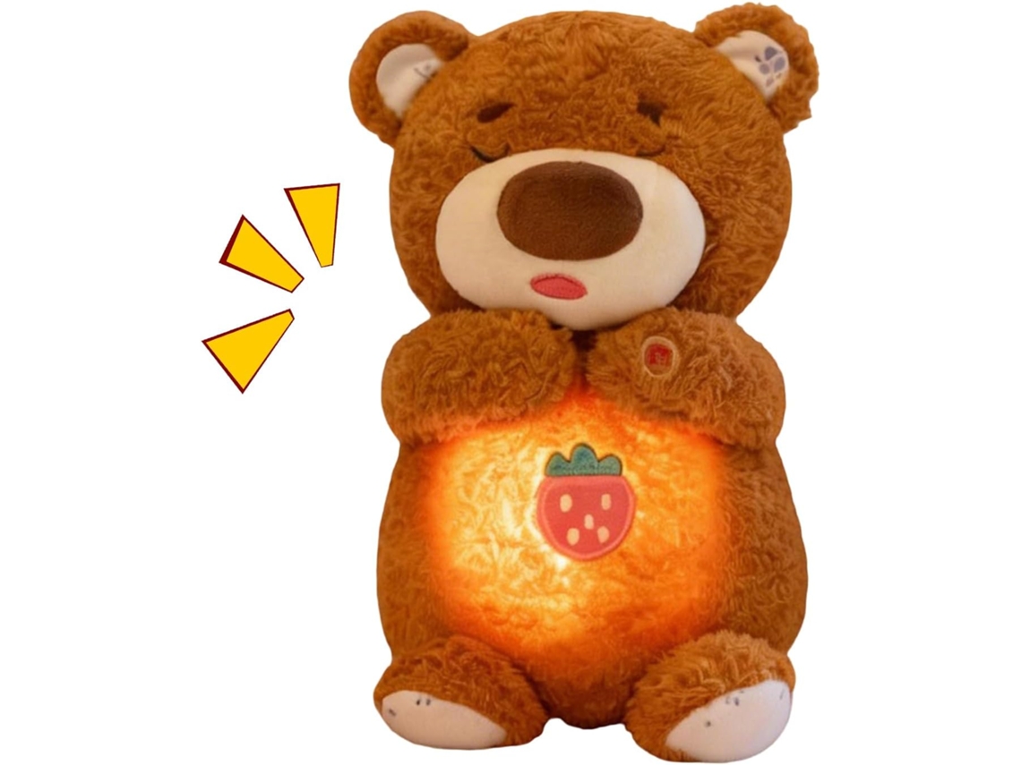 Almofada De Pelúcia Em Formato De Urso, Com Efeito Luminoso, Para Quarto E Decoração