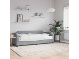 Vidaxl Sofá-cama Com Colchão 80x200 Cm Tecido Cinzento-claro