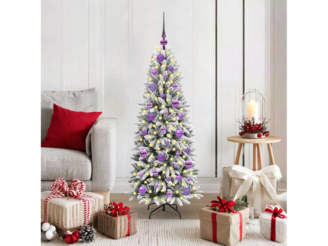 Vidaxl Árvore De Natal Artificial Com 150 Leds Branco 120 Cm