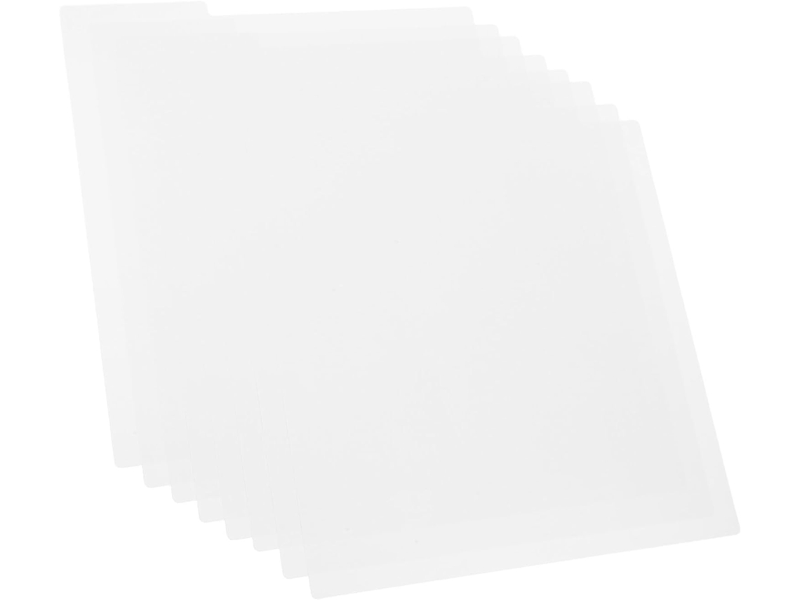Conjunto de 8 Fichas Pvc Branco Stobaza para Arquivos e Vinil, Divisórias Leves Resistentes, Organizar Escritó