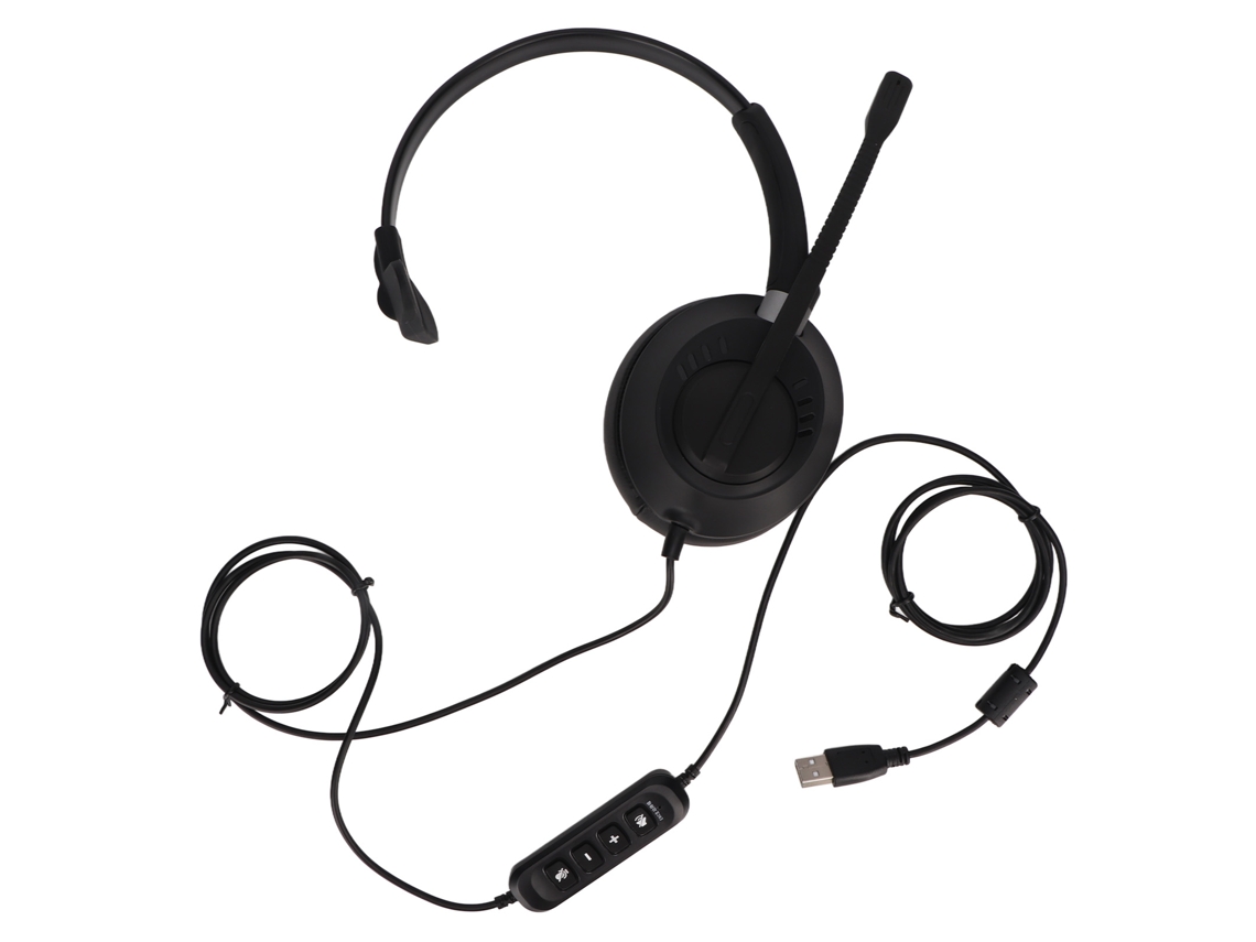 Fone USB Monaural com Microfone para Negócios | S/MARCA