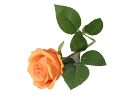 Rosas De Seda Simuladas Laranja Para Decoração De Sala