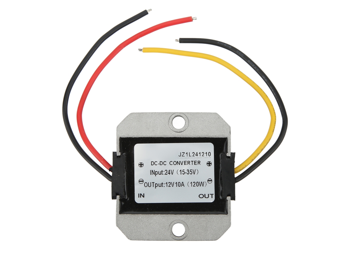 Módulo Conversor Buck Dc 24v Para 12v 10a Impermeável Ip67 Para Equipamentos Regulador De Voltagem