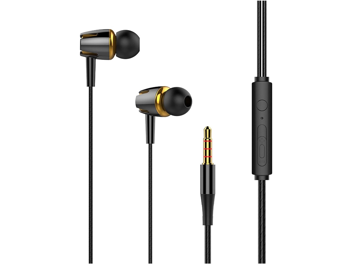 Fones De Ouvido Intra-auriculares Com Fio, Som Estéreo 145 Mm,