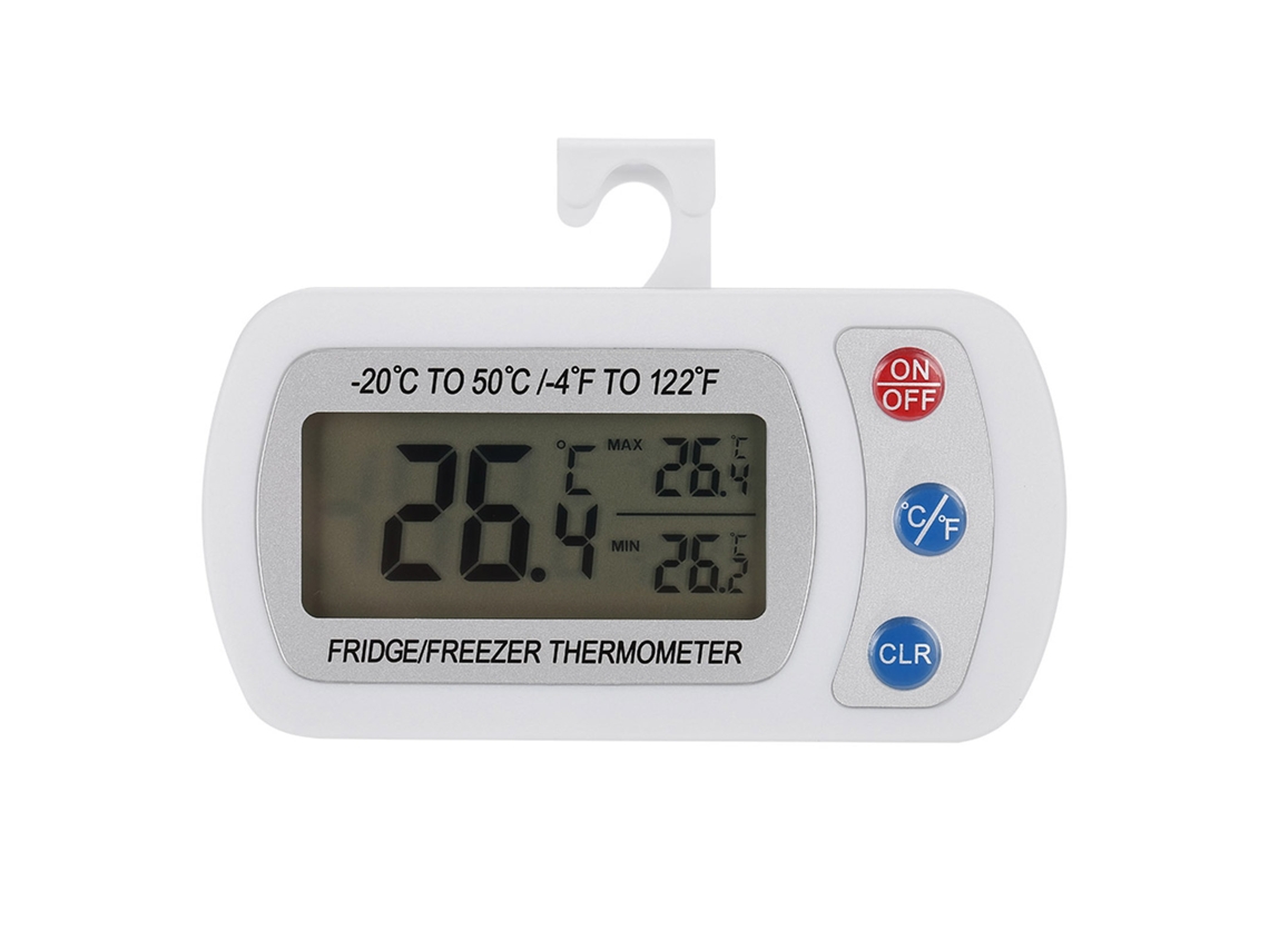Termômetro Digital Geladeira Congelador Lcd Com Suporte Ajustável