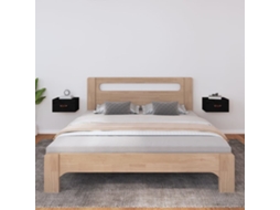 Vidaxl Mesas De Cabeceira Montagem Na Parede 2 Pcs 40x29,5x22cm Preto