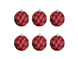 Pack de 2 Bolas de Natal com Padrão Houndstooth LAXISCREED