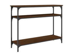 Console Table, Console Tables Vidaxl Marrom Madeira Processada (n/a)