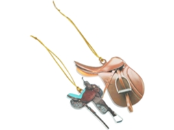 Conjunto 2 Pingentes Decorativos Acrílico Formato Cavalo Estilo Western Enfeite Retrovisor Carro Acessórios GOKOCO