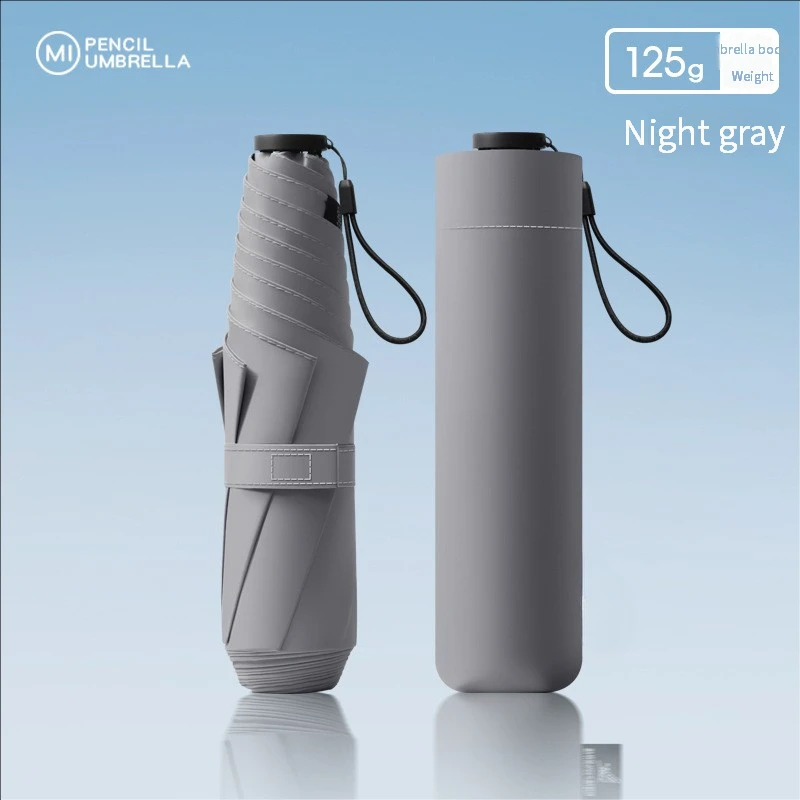 Guarda chuva portátil MDUG de 125g com dupla função para proteção solar, UV e chuva
