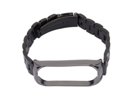 Pulseira de Aço Inoxidável com Fecho Dobrável para Mi Band 6/5