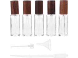 Conjunto De 5 Frascos De Perfume Recarregáveis Para Viagem: Spray À Prova De Vazamentos De 9ml
