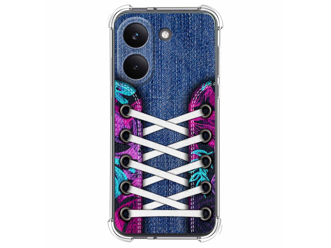 Capa Tumundosmartphone De Silicone À Prova De Choque Para Xiaomi Poco X8 Pro 5g Estampa De Tênis 6 Desenhos