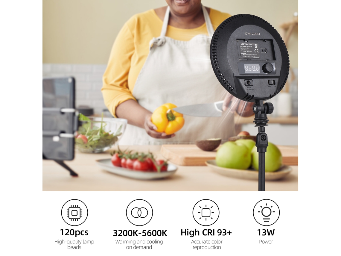2026 painel de Luz Led para Vídeo e Fotografia Regulável Luz Led para Câmera Profissional