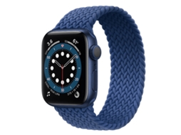 Pulseira trançada Solo Nylonsense para Apple Watch Series 11 42 mm, preta (165 mm e 176 mm polegadas)
