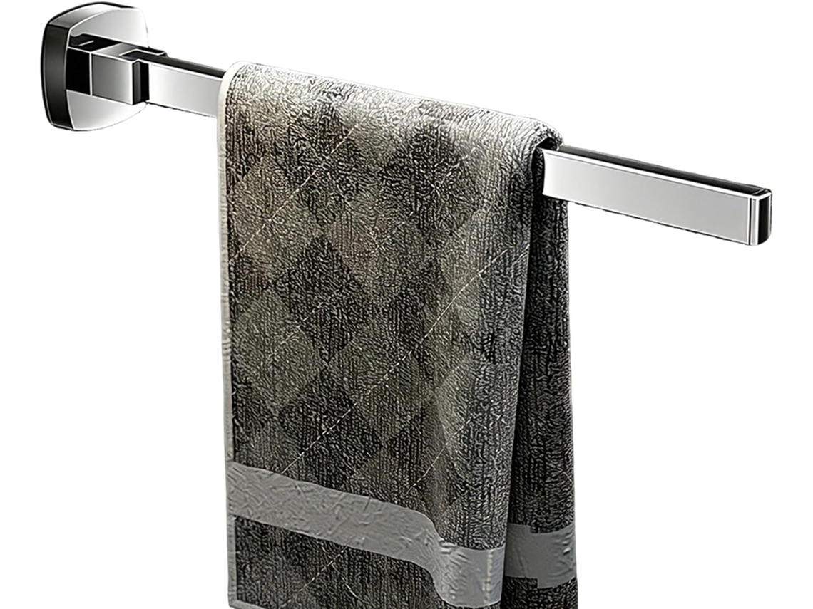 Suporte De Toalha Dobrável E Giratório 35, 5cm 14 Polegadas Para Banheiro E Cozinha, Montado Na Parede, Em Aço