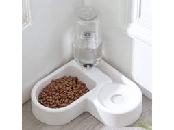 Alimentador e Bebedouro Automático 2 em 1 para Animais de Estimação, Dispensador de Água e Comedouro À Prova de Inundação AQUAFORGE