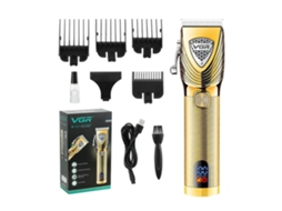 (dourado) Máquina De Cortar Cabelo De Metal Com Aparador Espiral E Barbeador Elétrico Com Função De Raspagem.