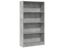 Bookcase, Bookcases Vidaxl Cinzeto Madeira Processada (n/a)