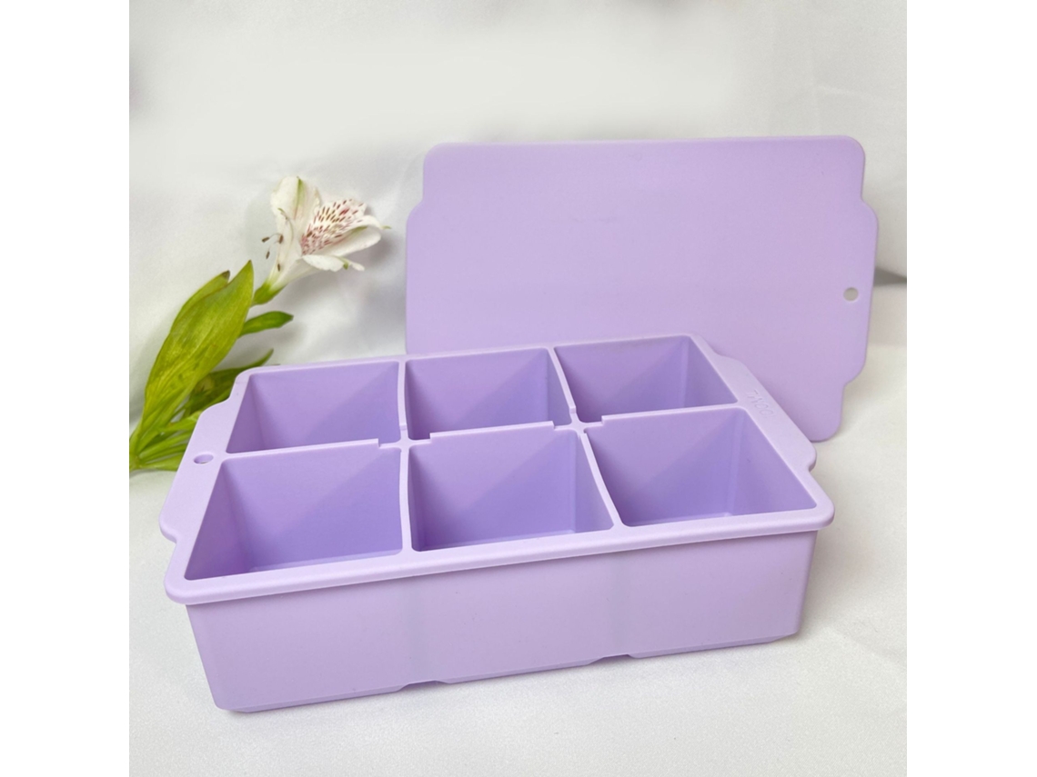 Forma De Silicone Empilhável, Ideal Para Cocktails Com Whisky, Bourbon, Sopas E Sobremesas Geladas. Livre De Bpa. Roxo Hexinyigjly