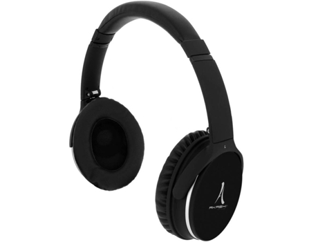 Auscultadores Bluetooth AKASHI KASK-AKA-BT-BK (On Ear - Microfone - Preto)
