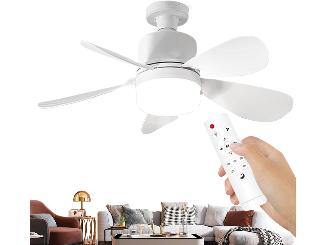 Ventilador De Teto Com Lâmpada Led Integrada