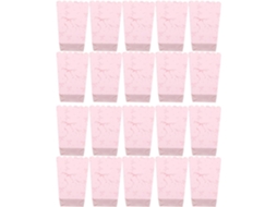 Caixas De Papel Para Doces Com Laço Rosa Fomiyes, 20-unidades, Caixas Pequenas Para Pipoca, Salgadinhos E Festas