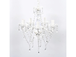 Artificial Crystal Glass Ceiling Light, Chandeliers Vidaxl Transparente Vidro (n/a)