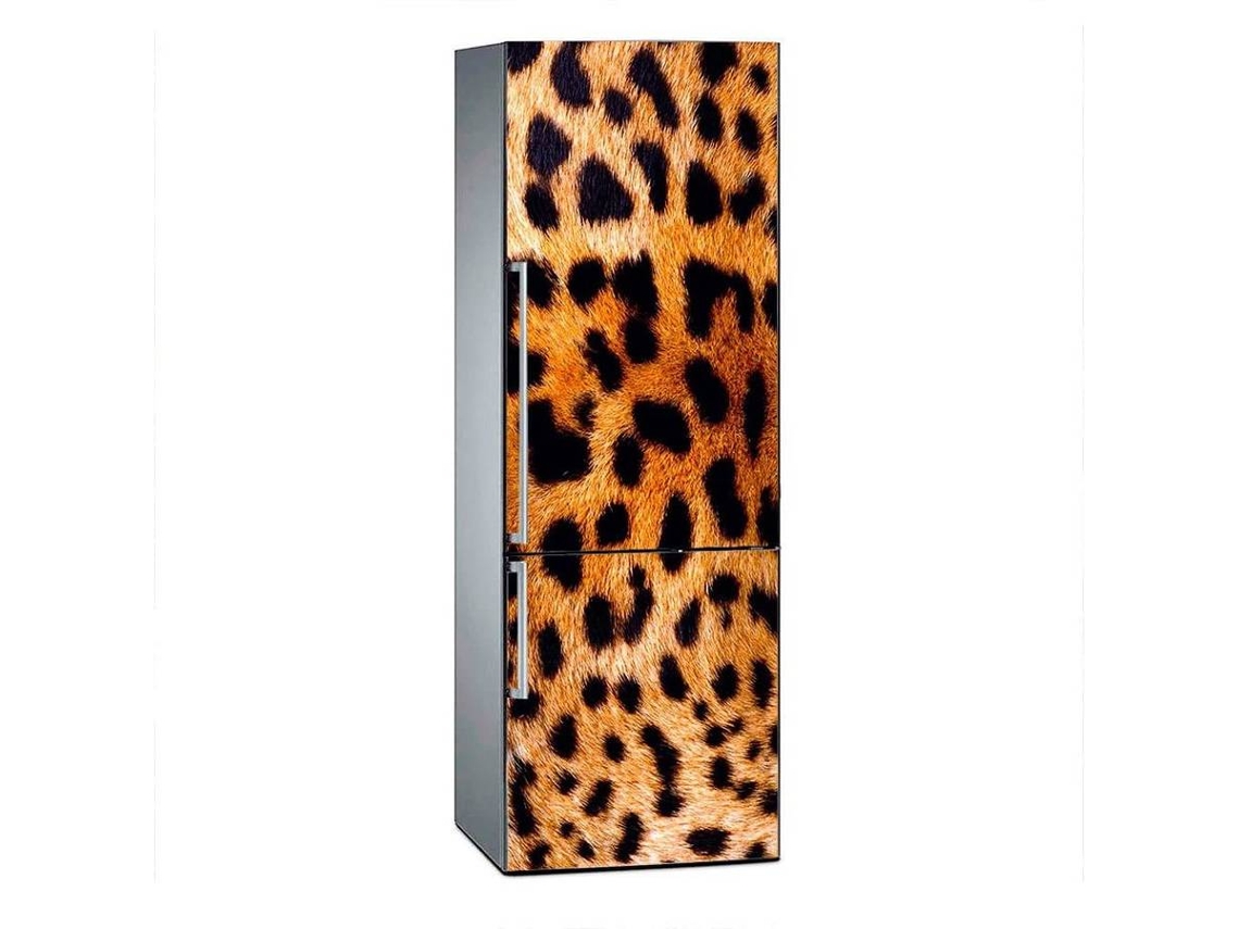 Vinil Frigorífico OEDIM Textura Leopardo (Castanho - 200x70cm - Vinil Adesivo)