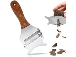 Cortador De Trufas, Fatiador De Queijo Profissional, Ralador Ajustável Em Aço Inox, Cabo De Madeira Aquaforge