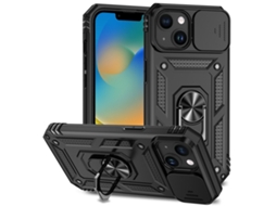 Capa Para Iphone 15 - Suporte Deslizante Para Câmera
