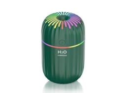 Humidificador VANJL Difusor de Óleo de Aroma Pulverizador de Névoa Fogos de Artifício 300Ml-Verde