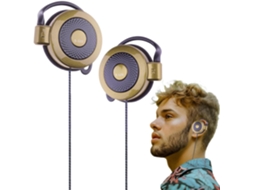 Fones De Ouvido Portáteis Com Gancho Orelha, 8cm × 11cm Conector Estéreo De 3, 5mm