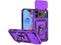 Capa Para Iphone 17 Pro Max - Suporte Deslizante Para Câmera