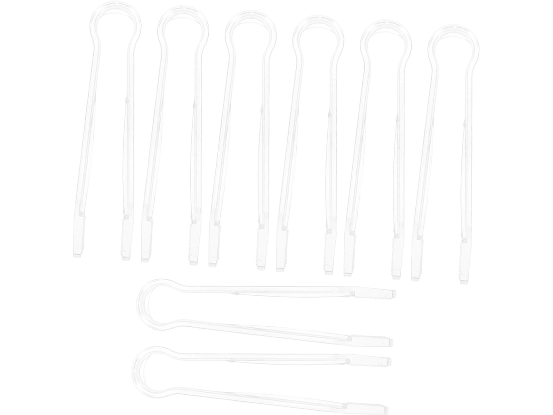 Conjunto De 8 Pinças Gelo Alipis Em Plástico Transparente, Leves E Fáceis De Limpar, Ideais Para Sobremesas, Festas Com