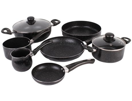 Trem De Cozinha 9 Peças De Cozinha Em Alumínio Antiaderente | Cores Sortidas | Lpm Home (envio Aleatório)