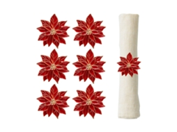 Anéis De Guardanapo Flor De Natal Mínimo 30