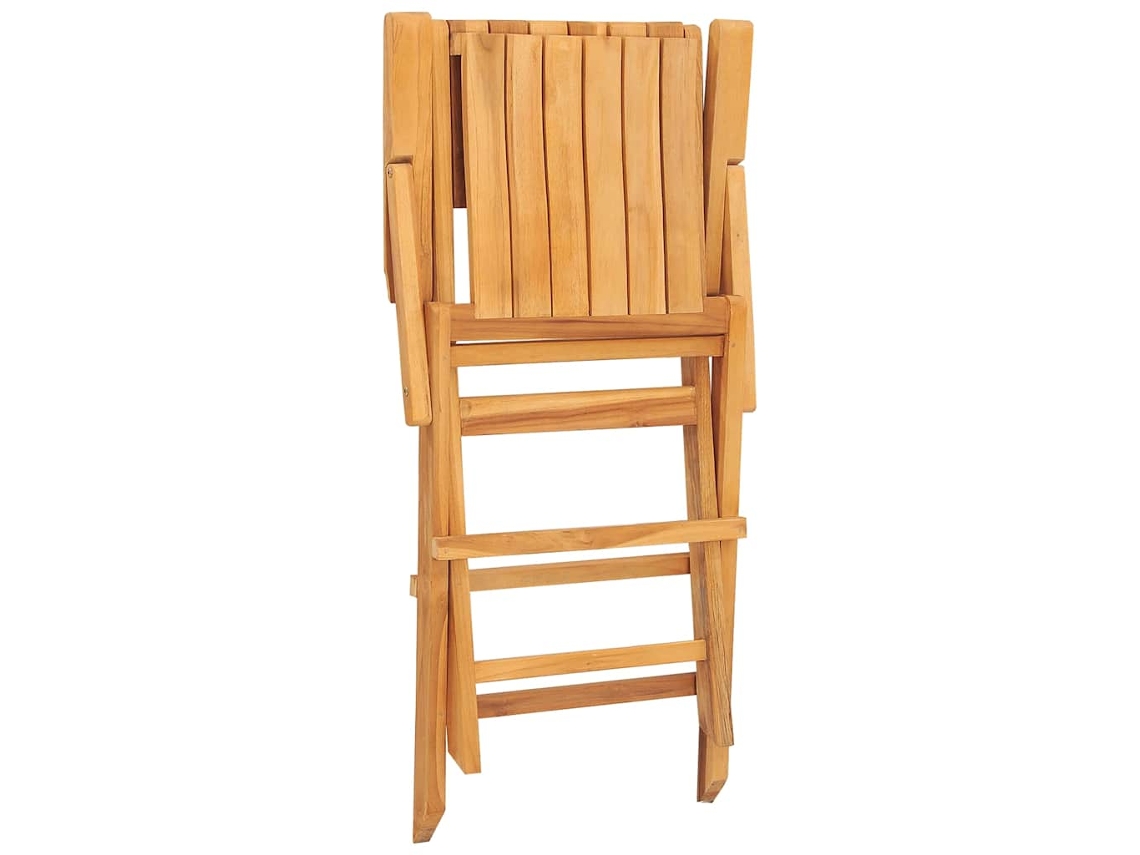 Maison Exclusive - Cadeiras De Jardim Dobráveis 8 Pcs 55x62x90 Cm Teca Maciça
